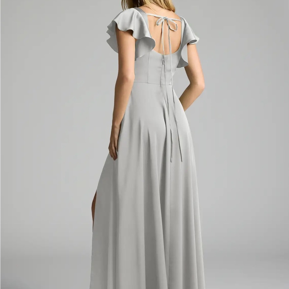 NWT Azazie Bondi Dress in Frost - Picture 5 of 6